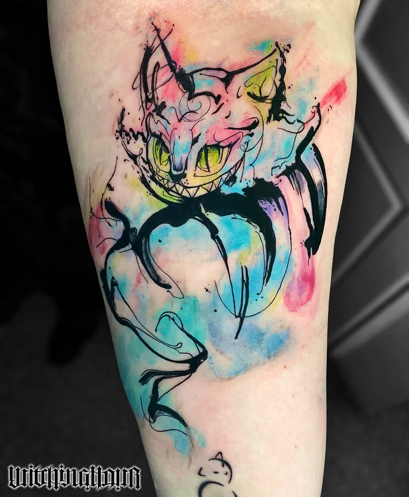 Cheshire cat tattoo by Kozo Tattoo | Post 30421