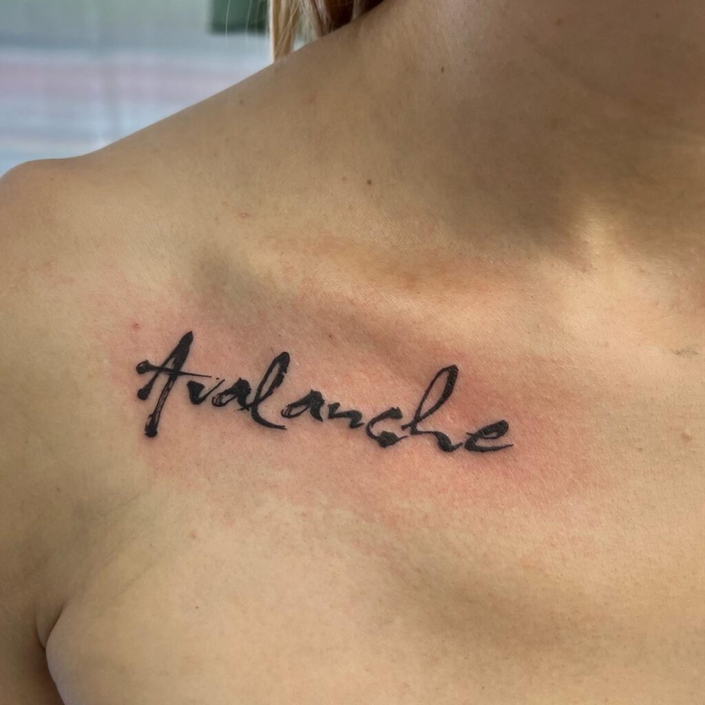 Lettering Tattoo, Blackwork Tattoo, Small Tattoo by Claudia Fedorovici