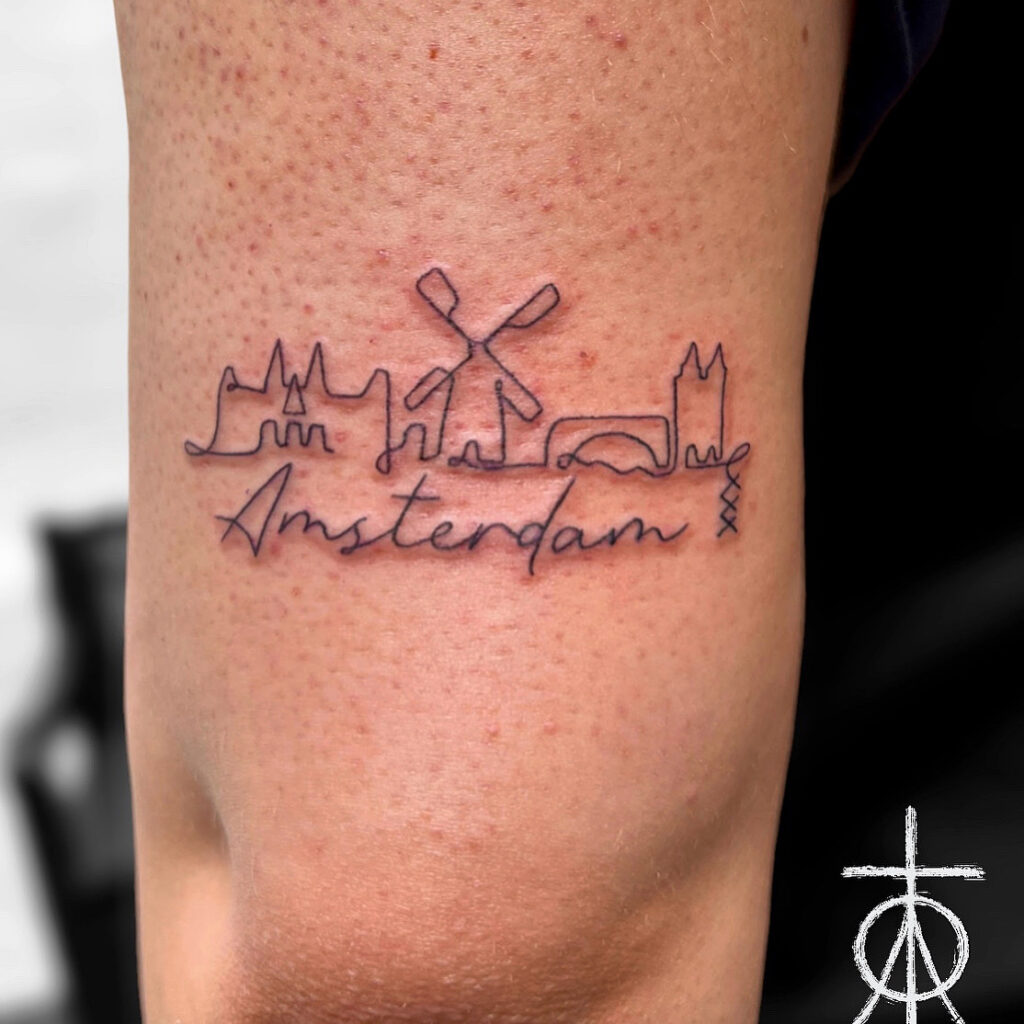 Fine Line Tattoo, Amsterdam Tattoo by Claudia Fedorovici