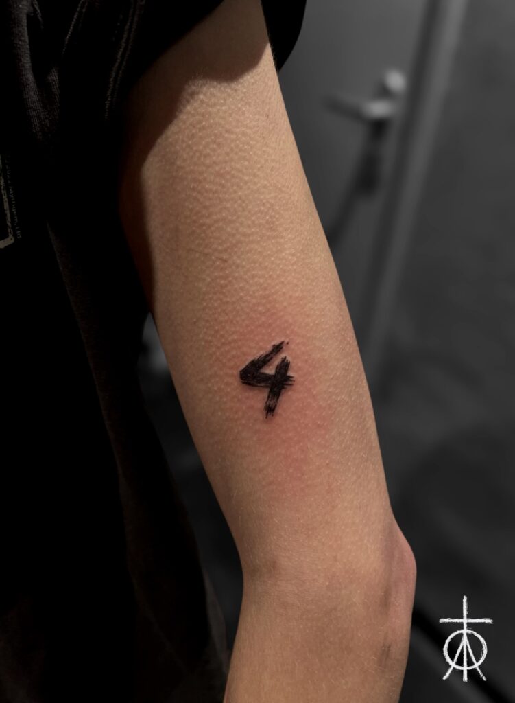 Small Tattoo, Brushstroke Tattoo, Little Tattoo by Claudia Fedorovici