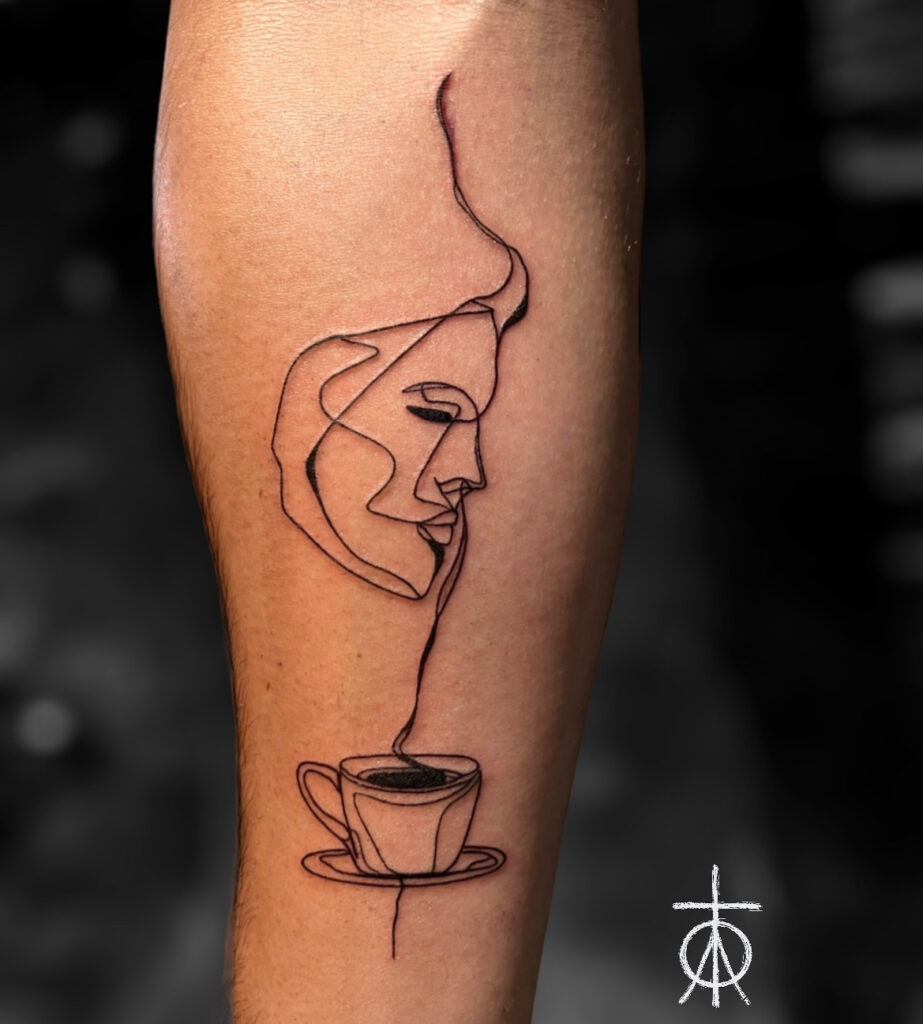 The Best Abstract Line Work Tattoo, Claudia Fedorovici