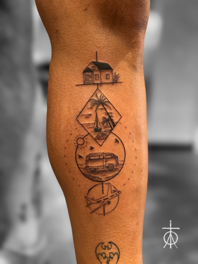 The Best Geometric , Micro Realism Tattoo by Claudia Fedorovici