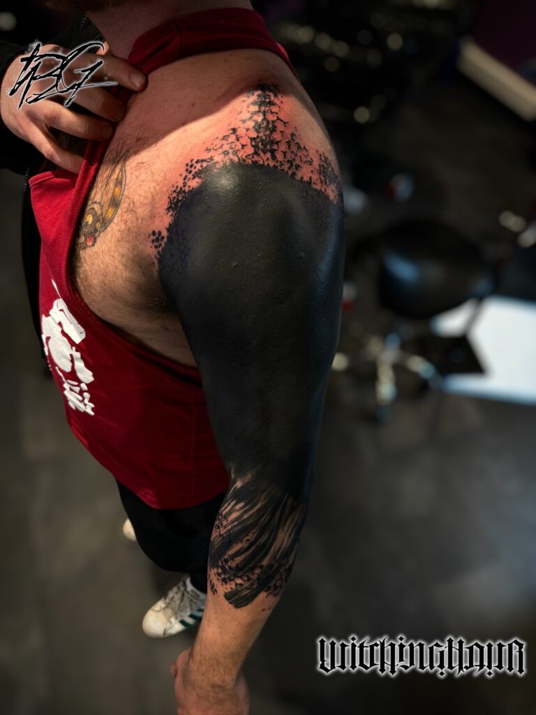 Heavy Blackwork Tattoo by The Best Tattoo Artist Bobby Grey