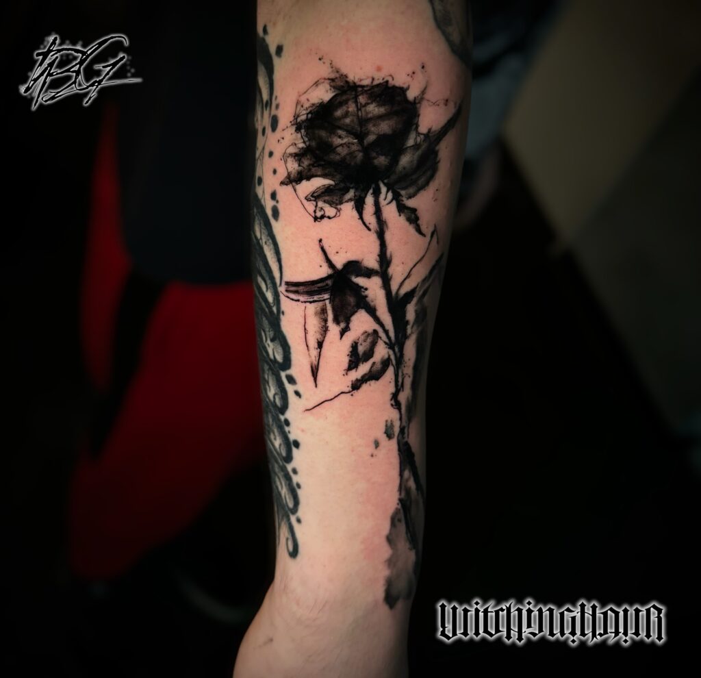 The Best Abstract Blackwork Tattoo by Bobby Grey