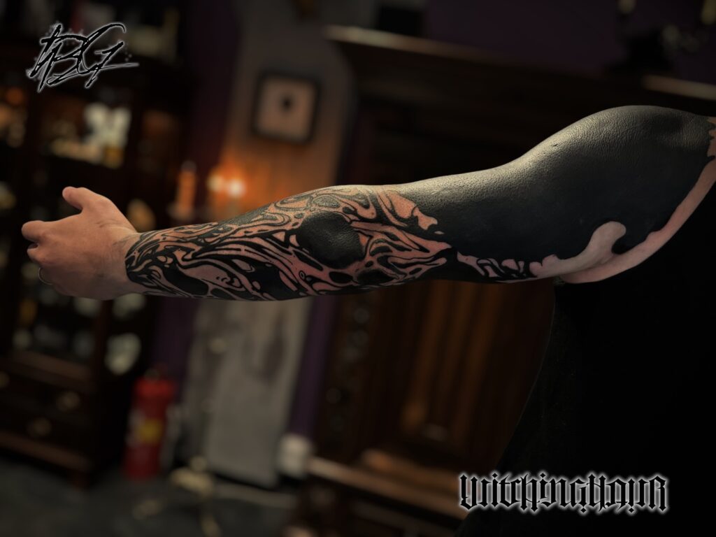 Blackwork Tattoo By The Best Blackwork Tattoo Artist Bobby Grey